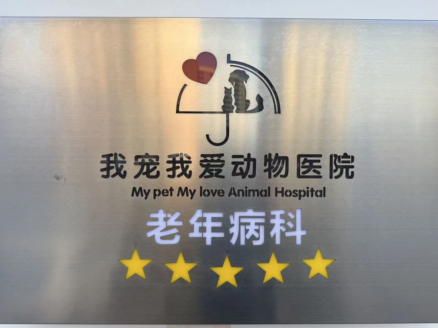 滨江店老年病科牌匾照片